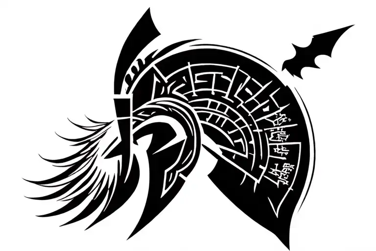 Spartan With Writing