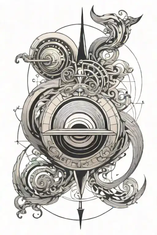 Saturn Wave Volutes Balance Music Anchor