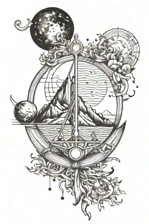 Moon Mountain Sea Anchor Music Balance