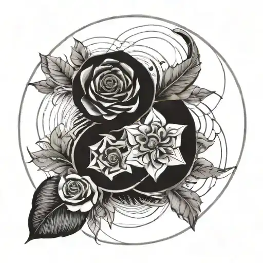 Tattoo Representing The Love Between Father And Three Children And Using Fibonacci