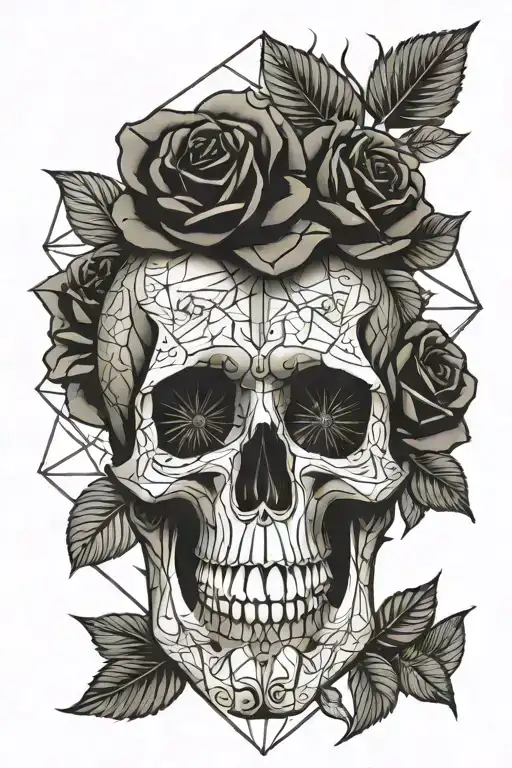 Skull And Roses