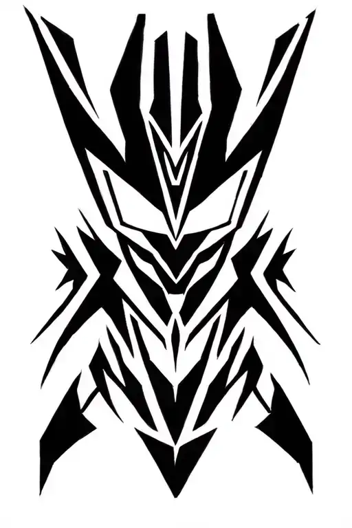 Black Ranger Tribal Inspired Tattoo Design