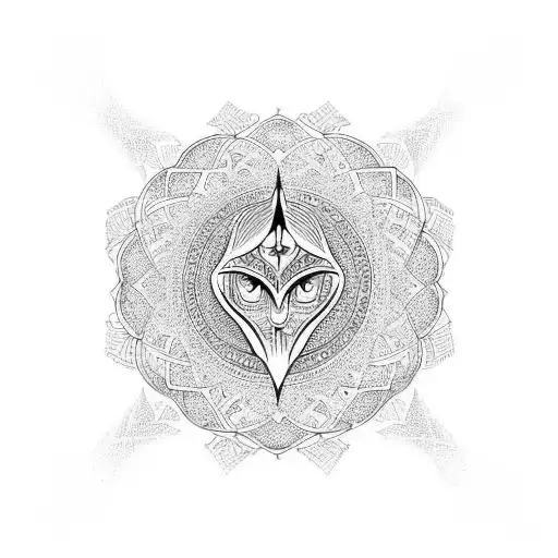 Arabic Structure Tatto Man On The Forearm With Crescent Moon