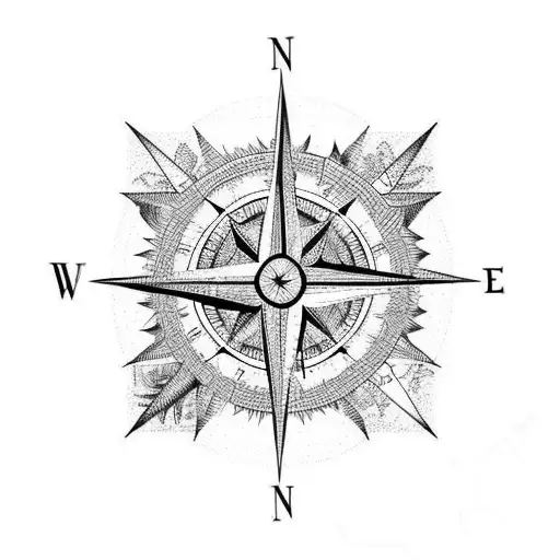 Compass Mountain Trees