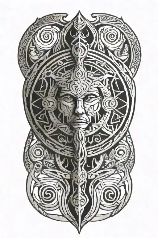 Sol The Viking Goddess With A Sun