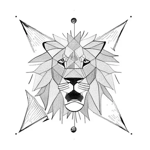 A Majestic Lion Sailing On A Sailboat In The Middle Of The Ocean