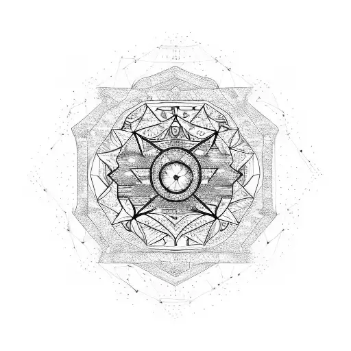 A Delicate Virgo Constellation Design With Added Femine Designs