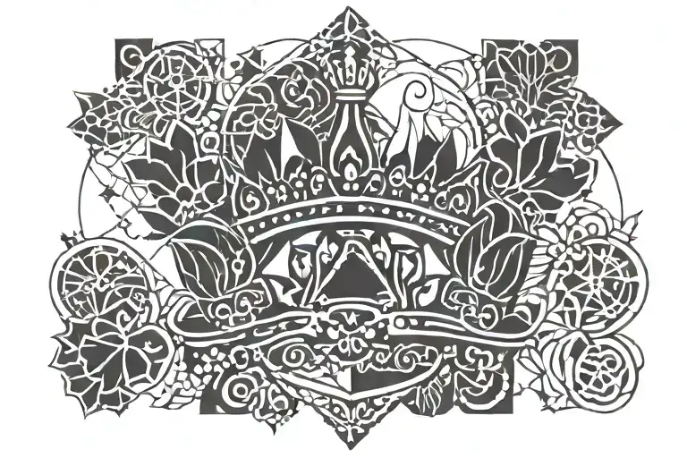 Crown And Dog Paw Print