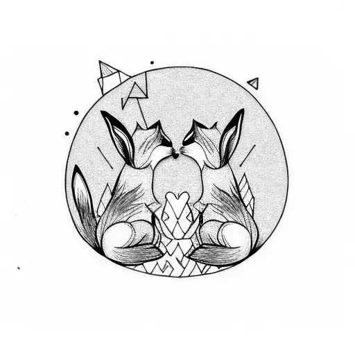 Fox And Bunny In Love