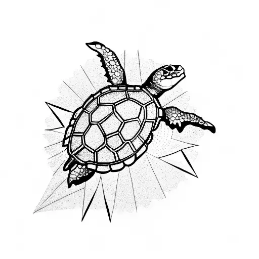 Sea Turtle And Whales Compass