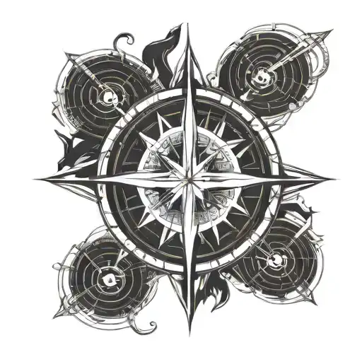 One Sun Surrounded With 3 Star Sign