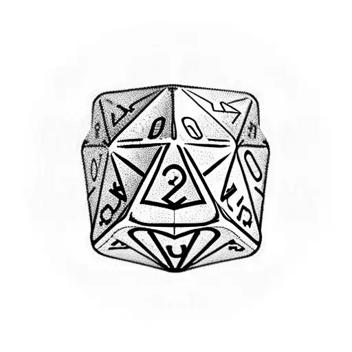 D20 Dice With Magical Items