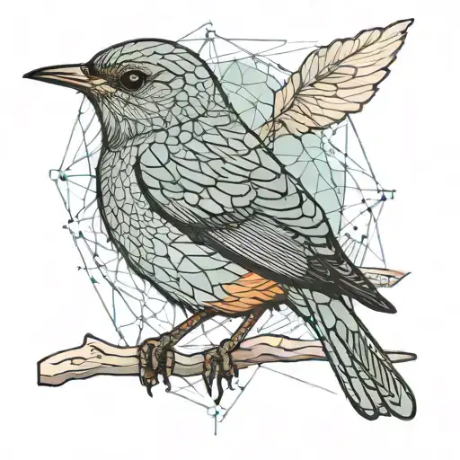 I Want A Tattoo Of A Flying Rufous-bellied Thrush Bird In Color