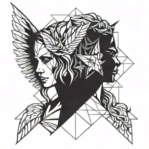 Angel Girl And Demon Girl