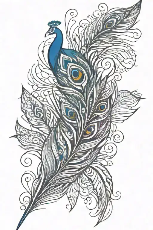 Peacock Feather Feather Feather