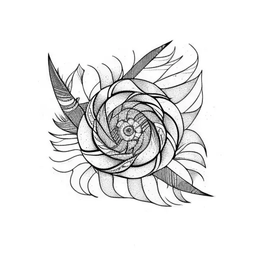 Feather From Celeste In Fine Line