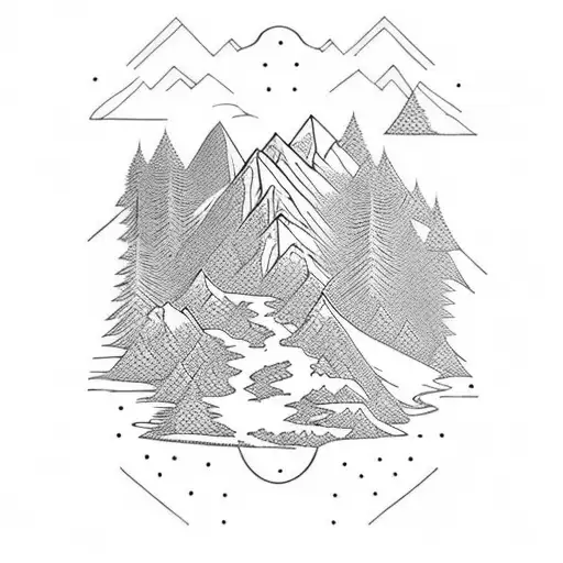 Mountain Hiking Snowboard Fantasy