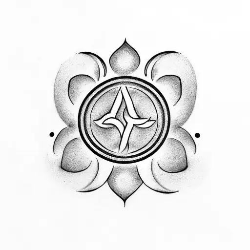 Hand Tattoo To Recreate Om Symbol