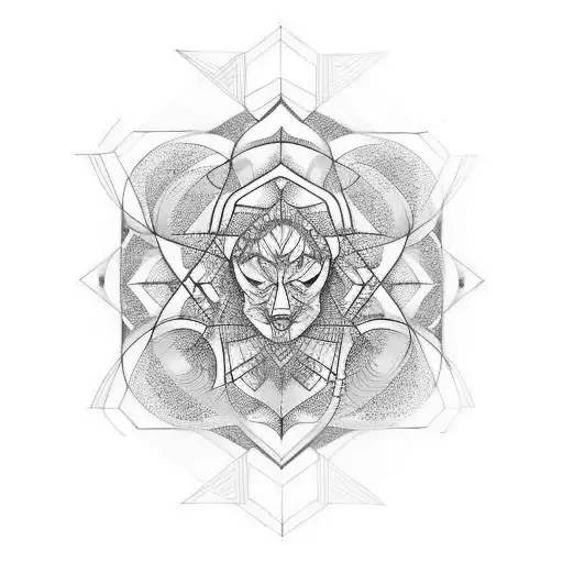 Abstract Tattoo About Concentration On My Inner Self Development