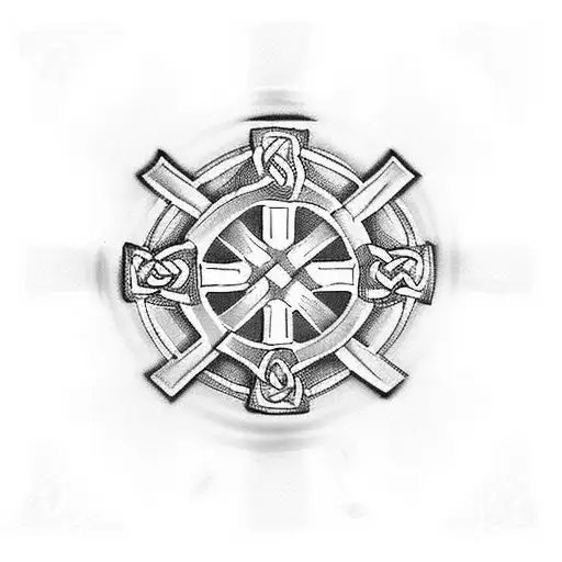 Celtic Cross With 'Be Still' Scripted Along Base Of Cross