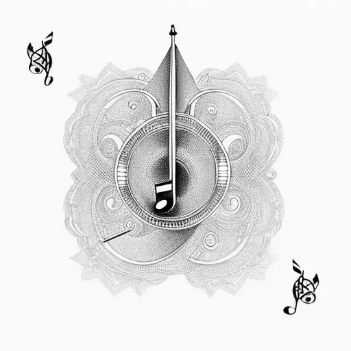 Music Note With Emerald