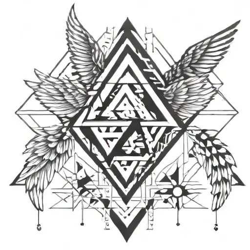 Triangle And Wing Attached