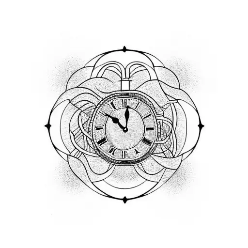 Clock With Vines