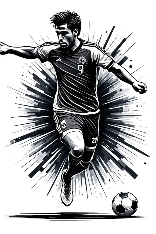 Soccer Player Kicking