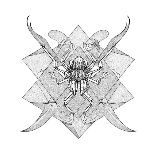 Dragon With Spider Lilys