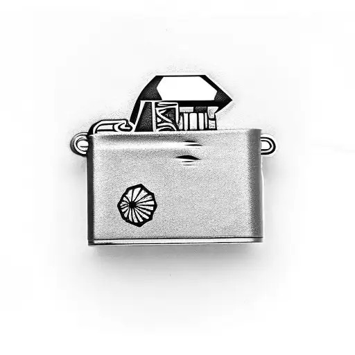 Zippo Lighter With Space On Shell