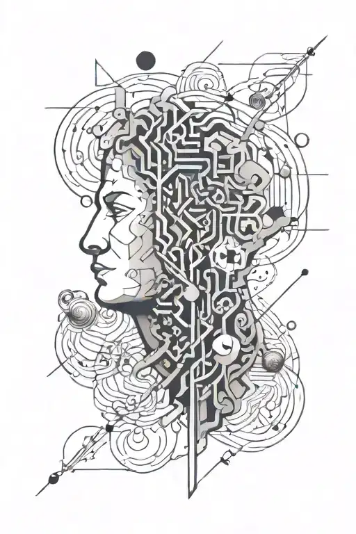 Brain With Adhd Symbols Hidden