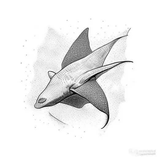 Manta Ray Swimming With Nurse Shark