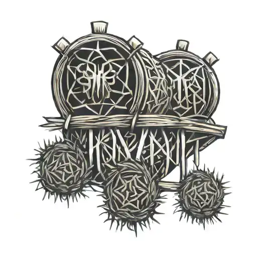 A Hay Bale And A Crown Adorned