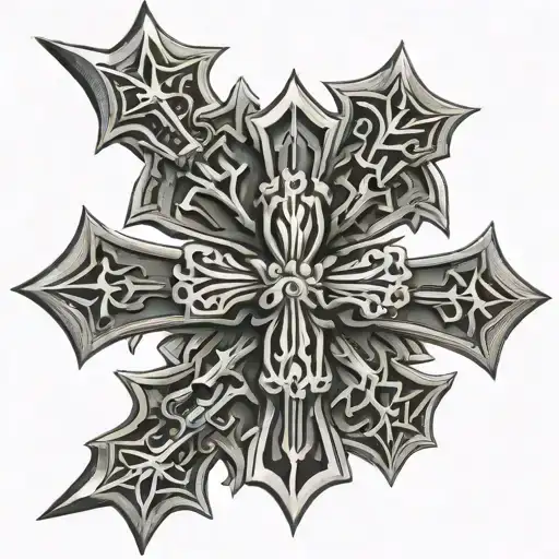 Two Chrome Hearts Crosses