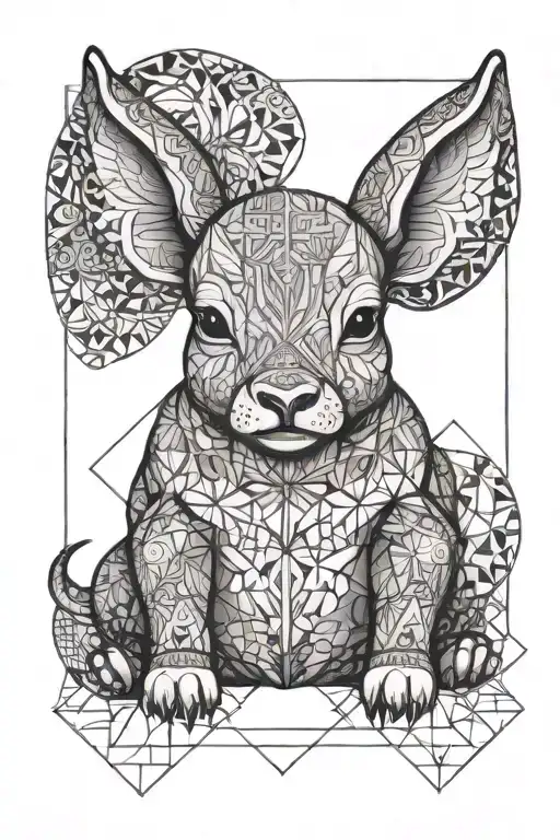 Baby Bull Sitting With A Bunny Comforter