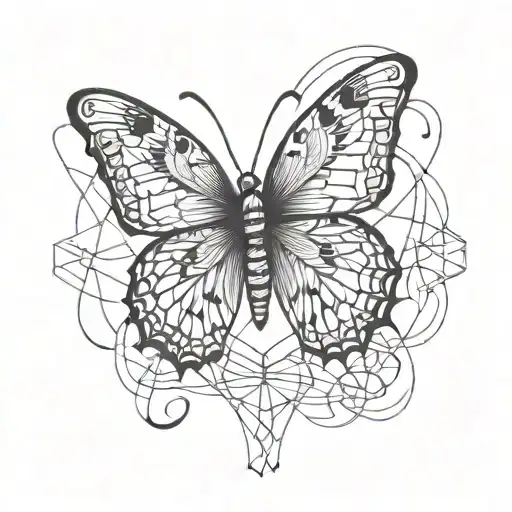 Butterfly Infinity Scorpio Zodiac Sign