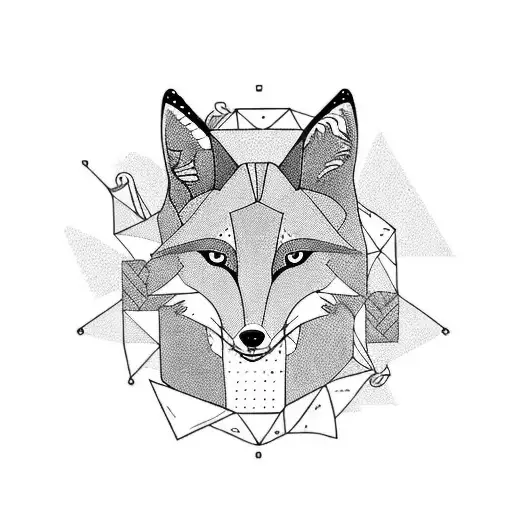 A Full Size Fox With 4 Tails Walking