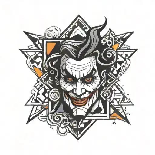 Joker Cards Logo With Color