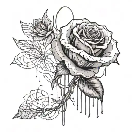 Melting Rose Dna Strand Morphing