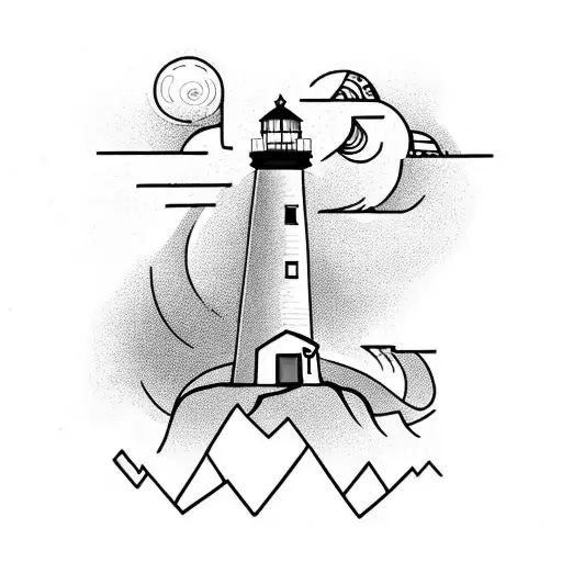 Lighthouse On A Cliff