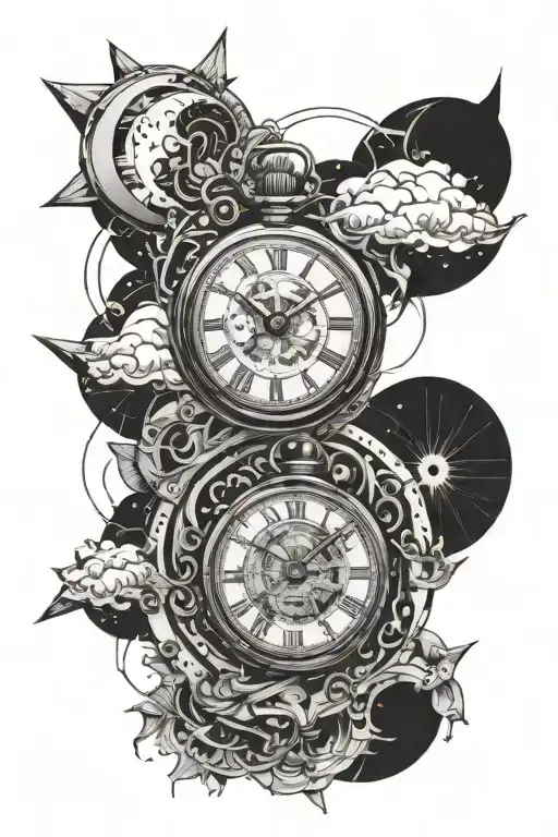 Moon Transition Pocket Watch Melt