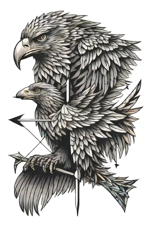 Eagle Wings And Arrow Going
