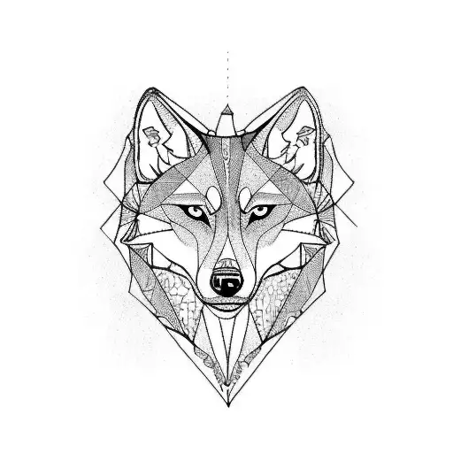 Backdrop For An Existing Wolf Tattoo On The Shoulder