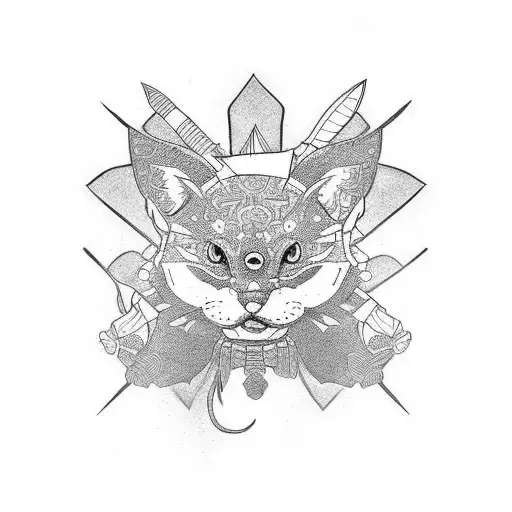 Katana With Red Flowers