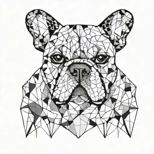 French Buldog Color Black White