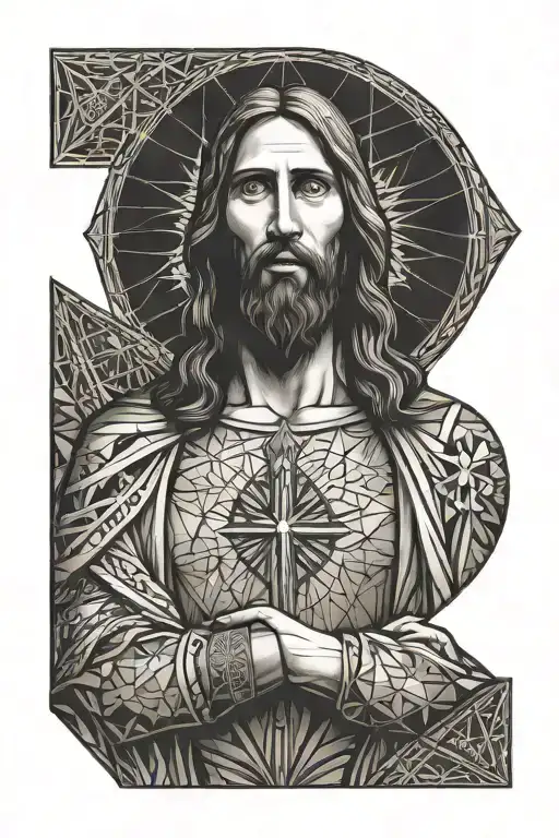 Jesus Christ Forearm Sleeve