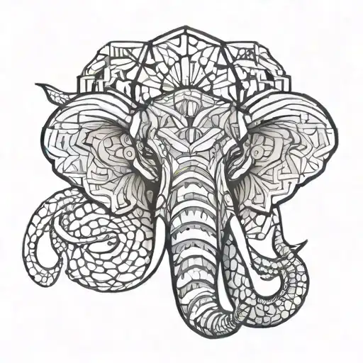 Elephant Head And Crab