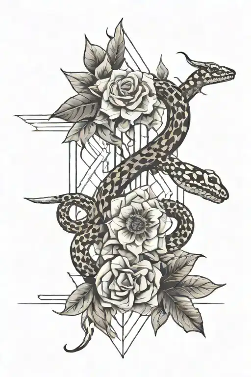 Flowers And Snake Bones