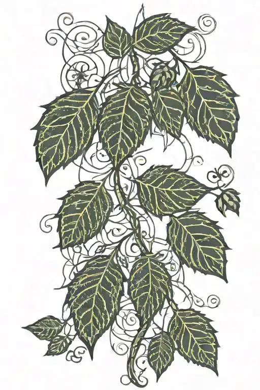 Hop Vine Intertwined