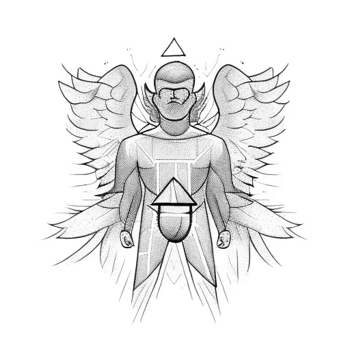 Angel Man Consumed By Lightning Rushing Through Your Body